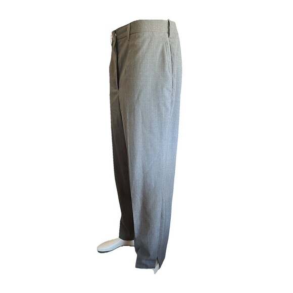 Prada Milano Virgin Wool Designer Dress Pants Men’s 34x26 Gray Cuffed Italian - Picture 3 of 13